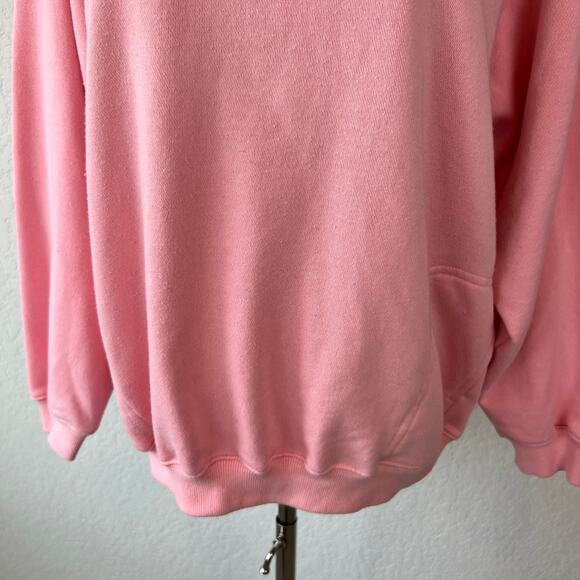 Vintage Y2K Pastel Collared Sweatshirt Royal Caribbean Cruise Wear size XL Pink - Picture 8 of 13
